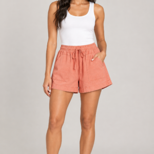 Casual wear, drawstring pocket front shorts